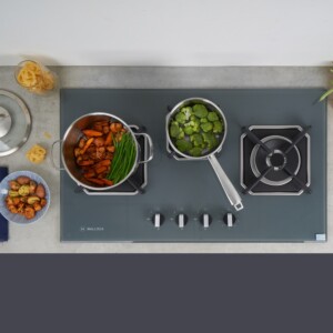 Bếp Gas Âm Malloca AS 9603DG, 3 Gas, Mâm Sabaf Ý