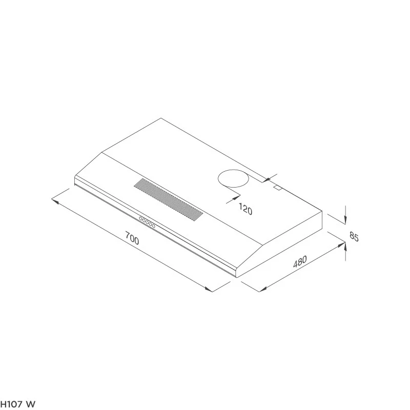 Máy Hút Mùi Malloca H107W, 70CM, Cổ Điển, 350 m3/h 7 Máy Hút Mùi Malloca H107W, 70CM, Cổ Điển, 350 m3/h