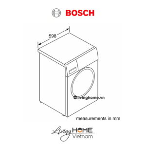 Máy giặt Bosch WAJ20180SG - Cửa trước 9 chương trình 8KG 18 Máy giặt Bosch WAJ20180SG - Cửa trước 9 chương trình 8KG