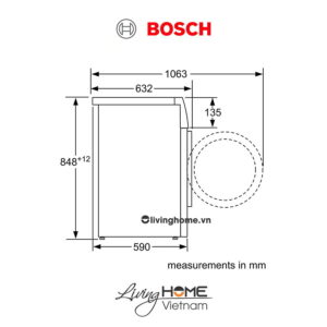 Máy giặt Bosch WAJ20180SG - Cửa trước 9 chương trình 8KG 19 Máy giặt Bosch WAJ20180SG - Cửa trước 9 chương trình 8KG