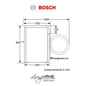 Máy giặt Bosch WAV28L40SG - Cửa trước 14 chương trình Active Oxygen 9KG 17 Máy giặt Bosch WAV28L40SG - Cửa trước 14 chương trình Active Oxygen 9KG