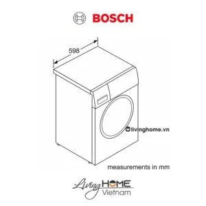 Máy giặt Bosch WAX32M40SG - Cửa trước 14 chương trình Anti Stain 10KG 13 Máy giặt Bosch WAX32M40SG - Cửa trước 14 chương trình Anti Stain 10KG