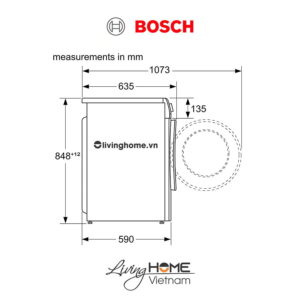 Máy giặt Bosch WNA14400SG - Kết hợp sấy 14 chương trình 9KG 17 Máy giặt Bosch WNA14400SG - Kết hợp sấy 14 chương trình 9KG