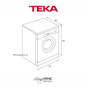 Alternative view of Máy giặt sấy Teka TKD 1510 WD EU EXP 22 chương trình giặt sấy 10kg