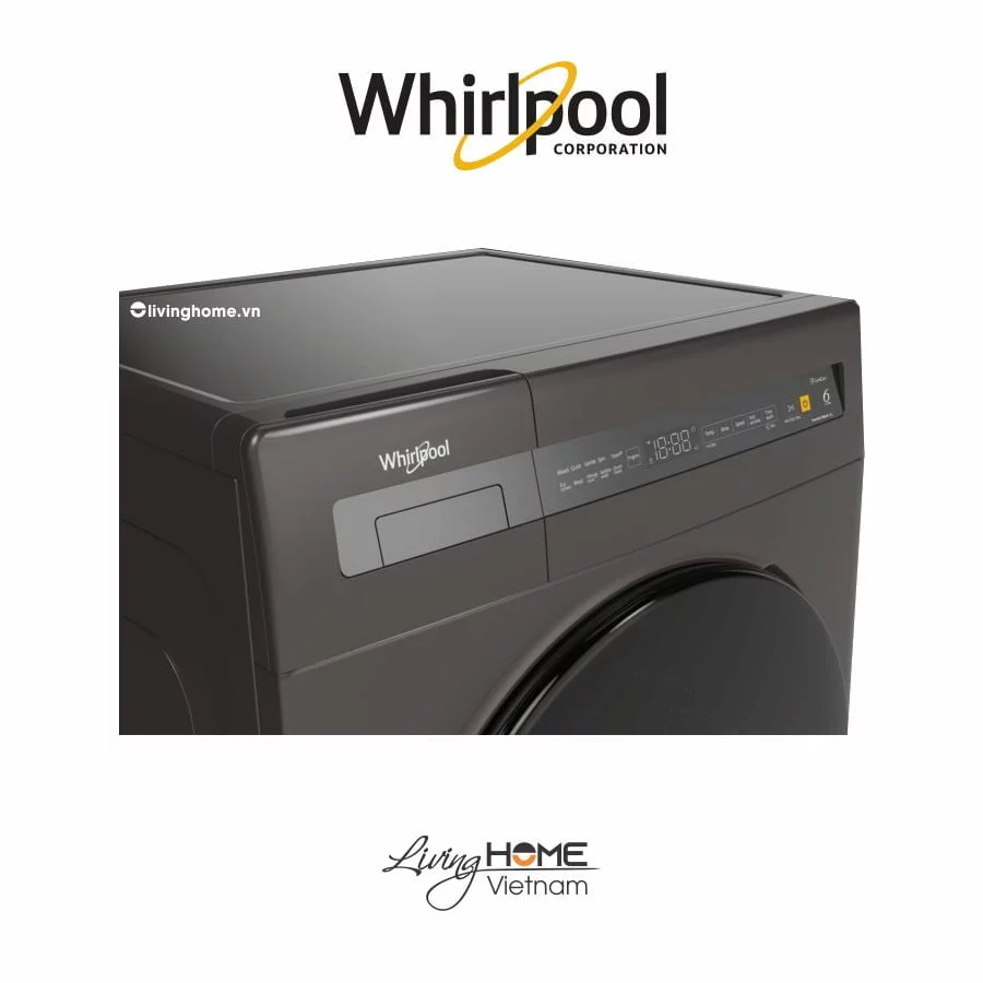 Máy giặt Whirlpool FWEB9002FG cửa trước 9kg xám - Ảnh 3