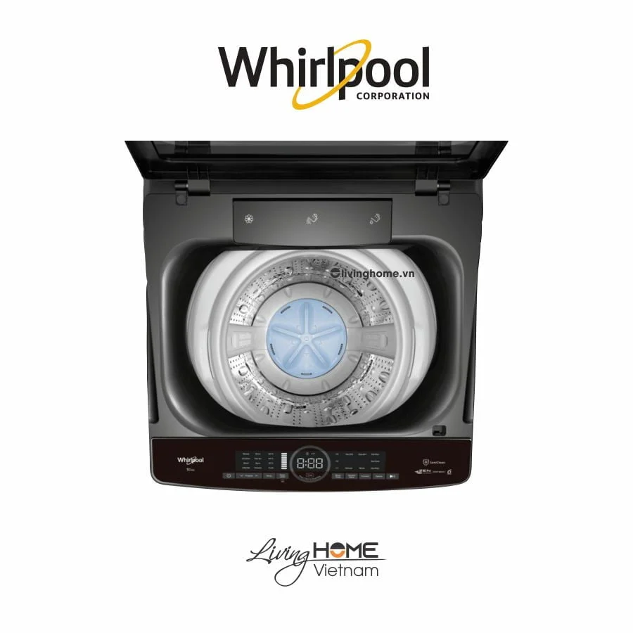 Máy giặt Whirlpool VWIID1002FG cửa trên 10kg xám 7 Máy giặt Whirlpool VWIID1002FG cửa trên 10kg xám - Ảnh 5