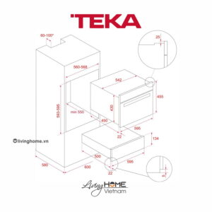 Máy sấy chén Teka CP 15 GS cao cấp an toàn 6 bộ chén dĩa