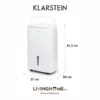 Máy hút ẩm Klarstein KL-DRYFY CONNECT 40L kết nối wifi tiện lợi 1 Máy hút ẩm Klarstein KL-DRYFY CONNECT 40L kết nối wifi tiện lợi