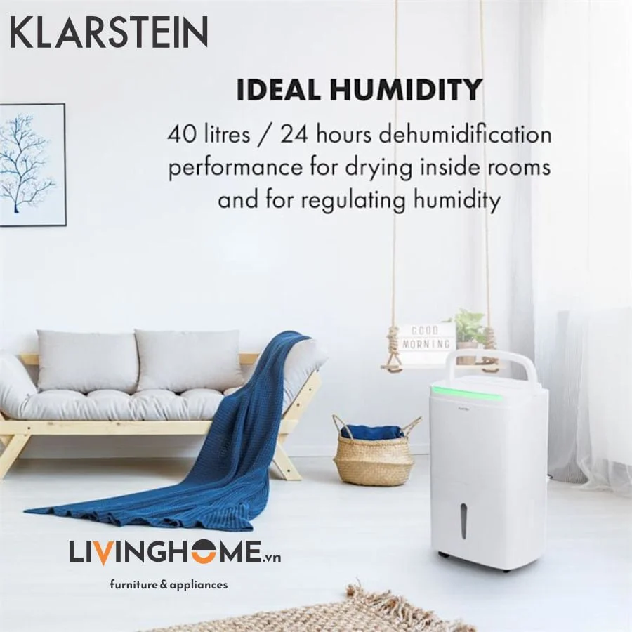 Máy hút ẩm Klarstein KL-DRYFY CONNECT 40L kết nối wifi tiện lợi 9 Máy hút ẩm Klarstein KL-DRYFY CONNECT 40L kết nối wifi tiện lợi - Ảnh 7