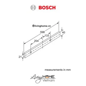 Máy hút mùi Bosch DFM063W56B - Âm tủ 64dB 60cm 22 Máy hút mùi Bosch DFM063W56B - Âm tủ 64dB 60cm