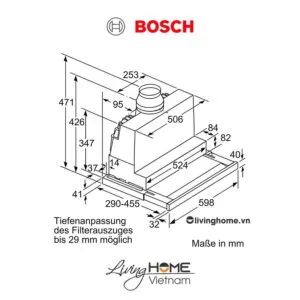 Máy hút mùi Bosch DFS067K51 - Âm tủ 60dB 60cm 23 Máy hút mùi Bosch DFS067K51 - Âm tủ 60dB 60cm