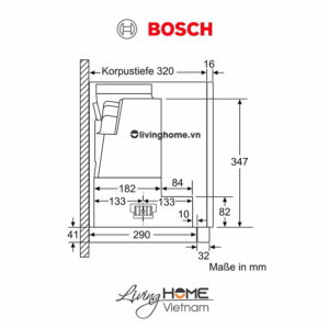 Máy hút mùi Bosch DFS067K51 - Âm tủ 60dB 60cm 24 Máy hút mùi Bosch DFS067K51 - Âm tủ 60dB 60cm