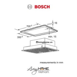 Máy hút mùi Bosch DHL755BL - Âm tủ 56dB 73cm 11 Máy hút mùi Bosch DHL755BL - Âm tủ 56dB 73cm