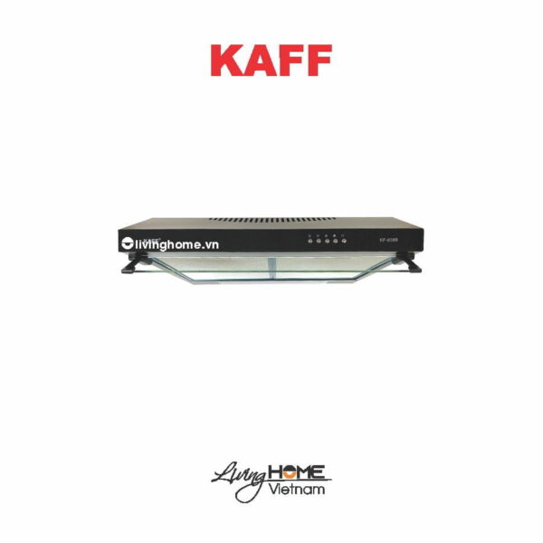Máy hút mùi Kaff KF-638B thiết kế thân máy màu đen phối inox sang xịn hiện đại