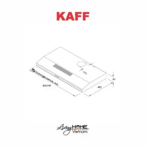 Alternative view of Máy hút mùi Kaff KF-SL60KW cổ điển siêu mỏng hiện đại cao cấp