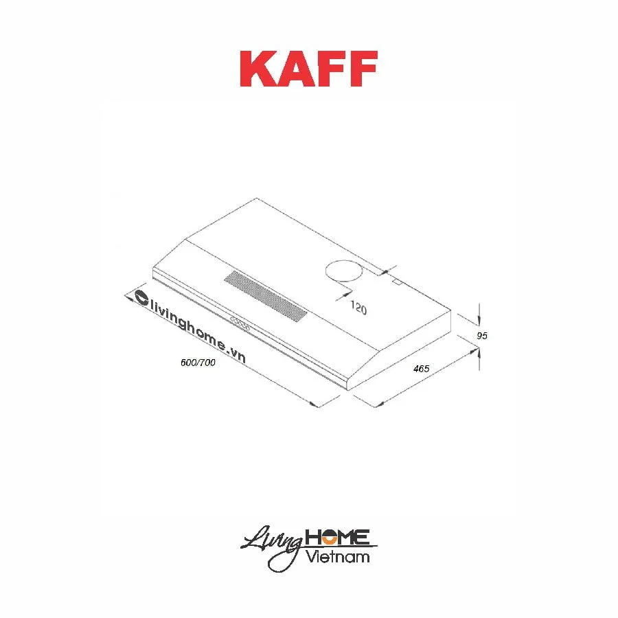 Máy hút mùi Kaff KF-SL60KW cổ điển siêu mỏng hiện đại cao cấp 4 Máy hút mùi Kaff KF-SL60KW cổ điển siêu mỏng hiện đại cao cấp - Ảnh 2