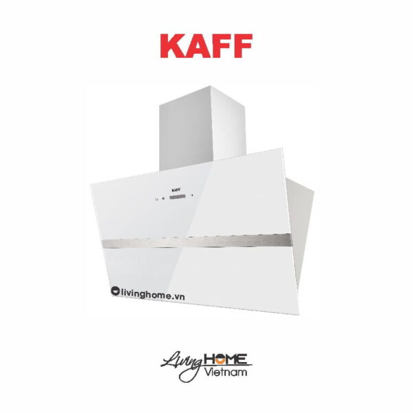 Máy hút mùi Kaff KF-LUX-AT70FH-WH thiết kế mặt kính màu trắng dạng phẳng TV