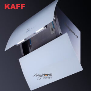 Alternative view of Máy hút mùi Kaff KF-LUX-AT70H-WH thiết kế mặt kính vát cong dạng phẳng Tivi cao cấp