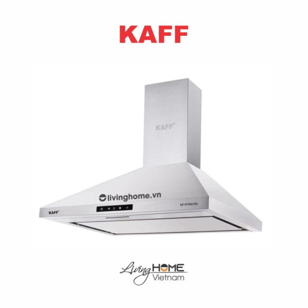 Máy hút mùi Kaff KF-PYRA750 thiết kế dạng phểu inox cao cấp siêu bền