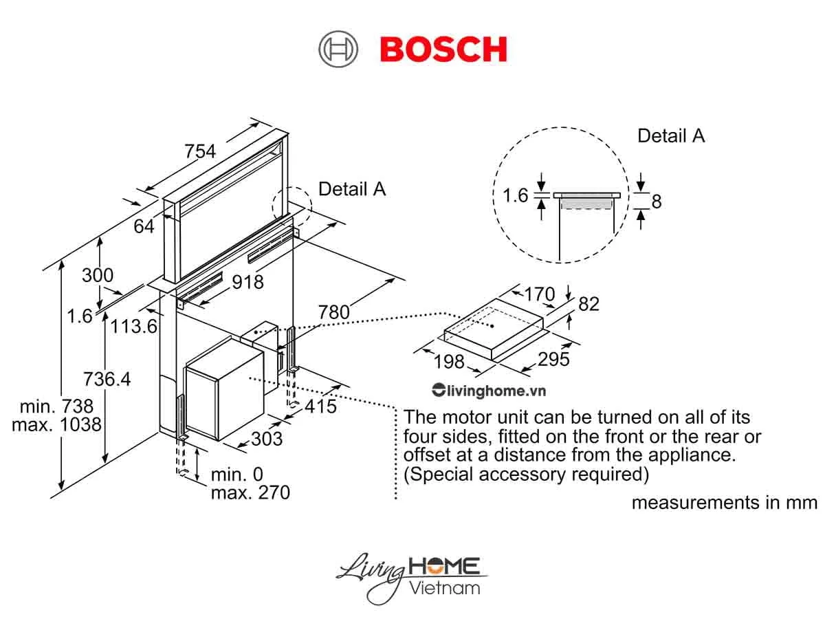 Máy hút mùi Bosch DDD97BM60B - Âm bàn 62dB 90cm 15 Máy hút mùi Bosch DDD97BM60B - Âm bàn 62dB 90cm - Ảnh 13