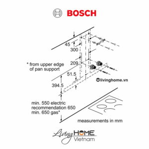 Máy hút mùi Bosch DWB98JQ50B - Gắn tường 55dB 90cm 19 Máy hút mùi Bosch DWB98JQ50B - Gắn tường 55dB 90cm