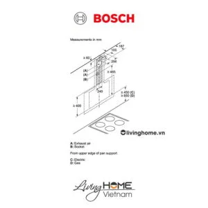 Máy hút mùi Bosch DWK97JQ60B - Gắn tường kính nghiêng 53dB 90cm 22 Máy hút mùi Bosch DWK97JQ60B - Gắn tường kính nghiêng 53dB 90cm