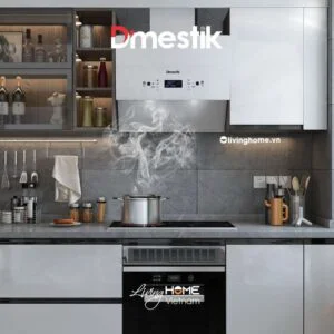 Alternative view of Máy hút mùi Dmestik TL4670 DMK kiểu dáng kính vát màu trắng thiết kế sang trọng