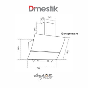Máy hút mùi Dmestik TL4670 DMK kiểu dáng kính vát màu trắng thiết kế sang trọng 7 Máy hút mùi Dmestik TL4670 DMK kiểu dáng kính vát màu trắng thiết kế sang trọng