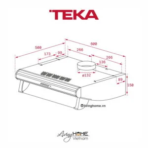 Máy hút mùi Teka C 6420 Cổ Điển 60 cm Phím Cơ Bền