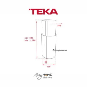 Máy hút mùi Teka CC 485 Island đảo sang trọng độc đáo