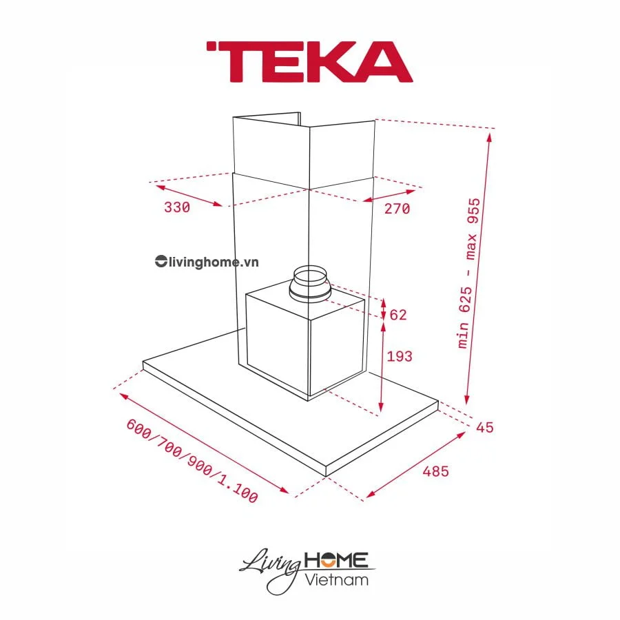 Máy hút mùi Teka DPL 786 T áp tường cao cấp thời thượng 4 Máy hút mùi Teka DPL 786 T áp tường cao cấp thời thượng - Ảnh 2