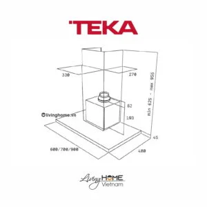 Máy hút mùi Teka DSJ 950 áp tường kim loại cao cấp bền bỉ 7 Máy hút mùi Teka DSJ 950 áp tường kim loại cao cấp bền bỉ
