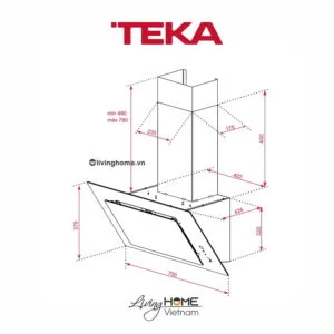 Máy hút mùi Teka DVT 78660 TBS BK áp tường màu đen đẳng cấp điều khiển cảm ứng 15 Máy hút mùi Teka DVT 78660 TBS BK áp tường màu đen đẳng cấp điều khiển cảm ứng