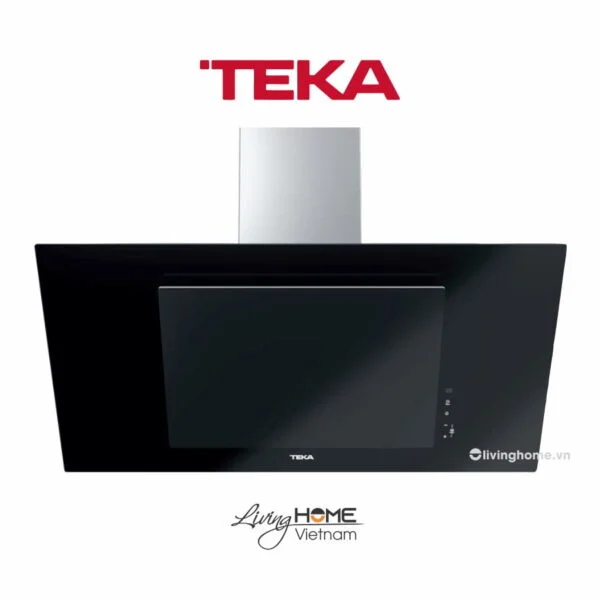 Máy hút mùi Teka DVT 98660 TBS BK áp tường màu đen hiện đại điều khiển cảm ứng