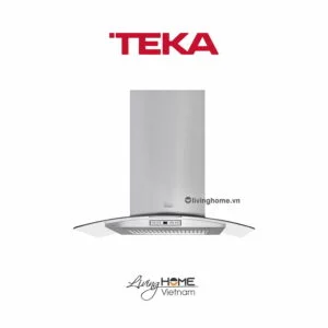Máy hút mùi Teka NC 780 áp tường thiết kế kính cong mềm mại sang trọng