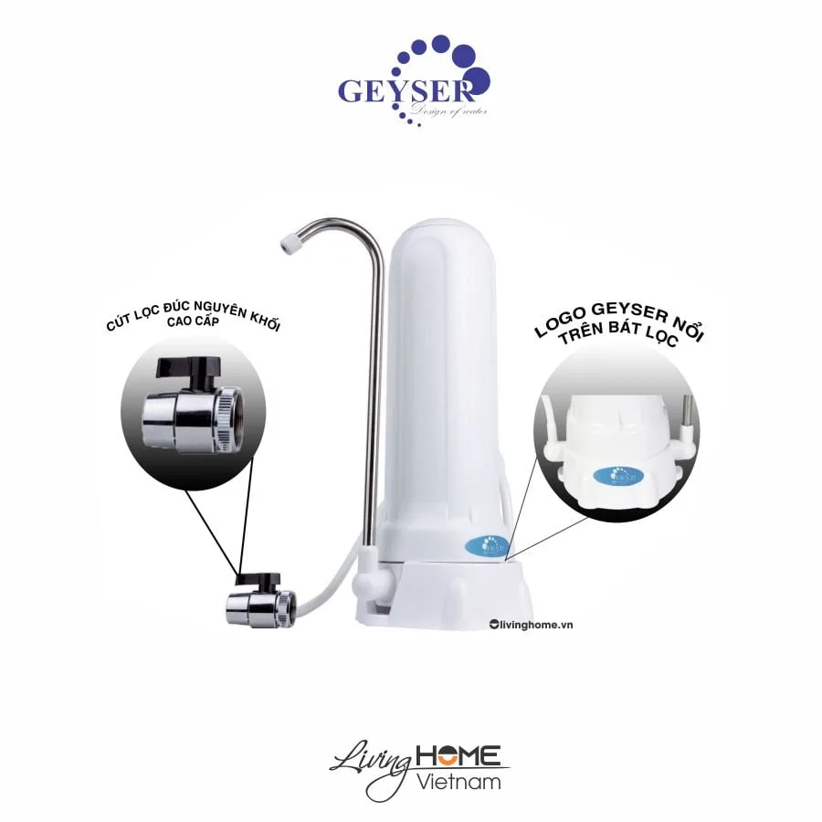 Máy lọc nước gắn vòi Geyser 1UH Euro để bàn 6 Máy lọc nước gắn vòi Geyser 1UH Euro để bàn - Ảnh 4