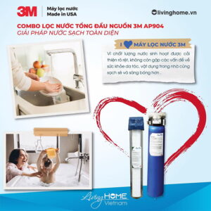 Combo Máy Lọc Nước Đầu Nguồn 3M AP904 + Lọc thô 3M nhập khẩu Mỹ 11 Combo Máy Lọc Nước Đầu Nguồn 3M AP904 + Lọc thô 3M nhập khẩu Mỹ