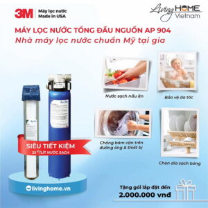 Combo Máy Lọc Nước Đầu Nguồn 3M AP904 + Lọc thô 3M nhập khẩu Mỹ 12 Combo Máy Lọc Nước Đầu Nguồn 3M AP904 + Lọc thô 3M nhập khẩu Mỹ