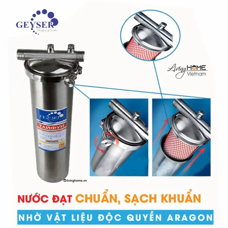 Máy lọc nước đầu nguồn Geyser Typhoon 20BB - Ảnh 4