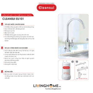 Máy lọc nước dưới bồn rửa Cleansui EU101 nhập khẩu Nhật 18 Máy lọc nước dưới bồn rửa Cleansui EU101 nhập khẩu Nhật