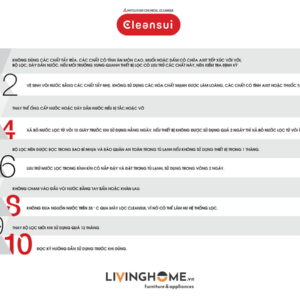 Máy lọc nước dưới bồn rửa Cleansui EU101 nhập khẩu Nhật 21 Máy lọc nước dưới bồn rửa Cleansui EU101 nhập khẩu Nhật