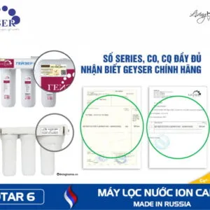 Máy lọc nước Ion Canxi Geyser Ecotar 6 nhập khẩu châu Âu