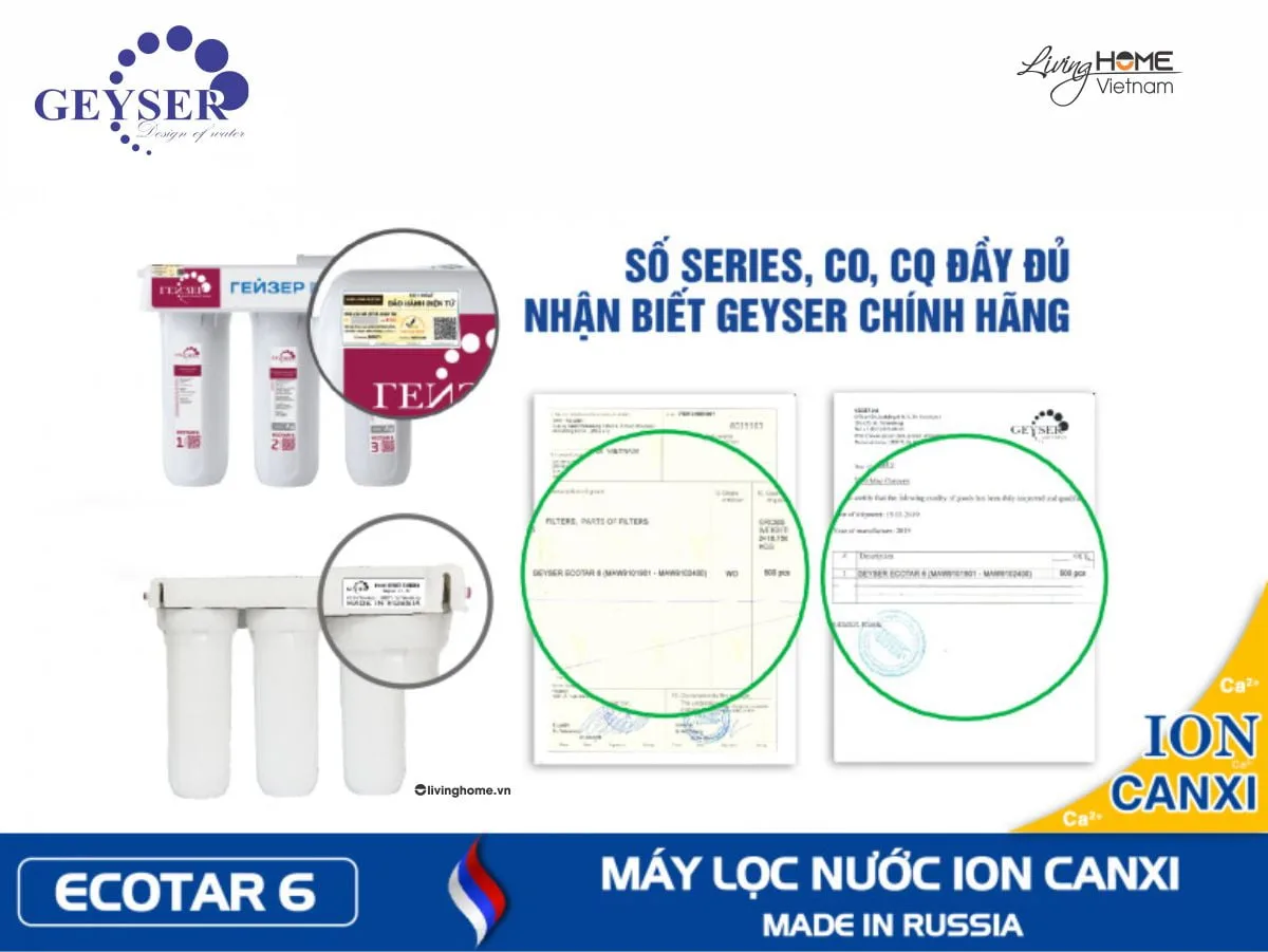 Máy lọc nước Ion Canxi Geyser Ecotar 6 nhập khẩu châu Âu - Ảnh 10
