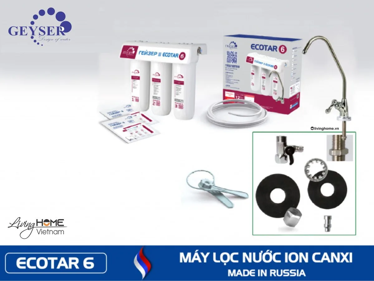 Máy lọc nước Ion Canxi Geyser Ecotar 6 nhập khẩu châu Âu - Ảnh 8