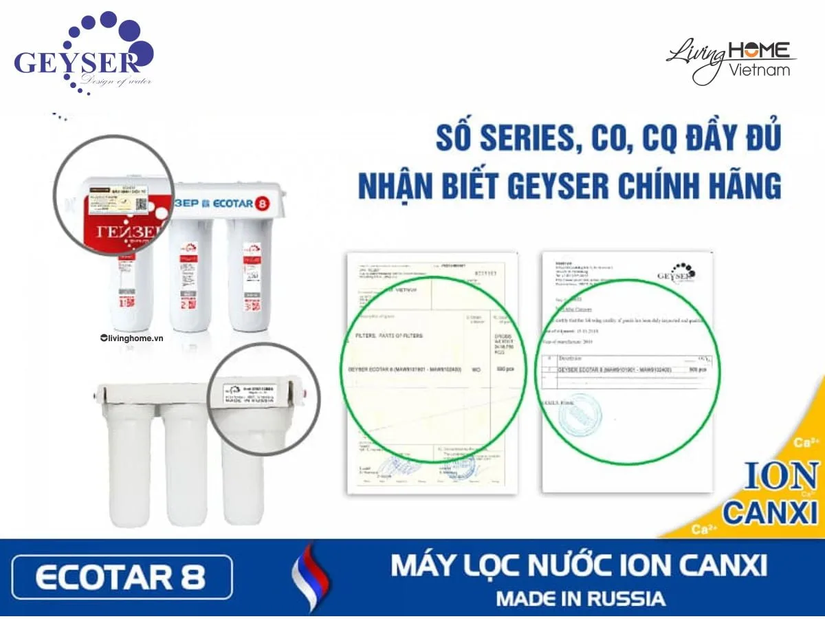 Máy lọc nước Ion Canxi Geyser Ecotar 8 nhập khẩu châu Âu - Ảnh 8