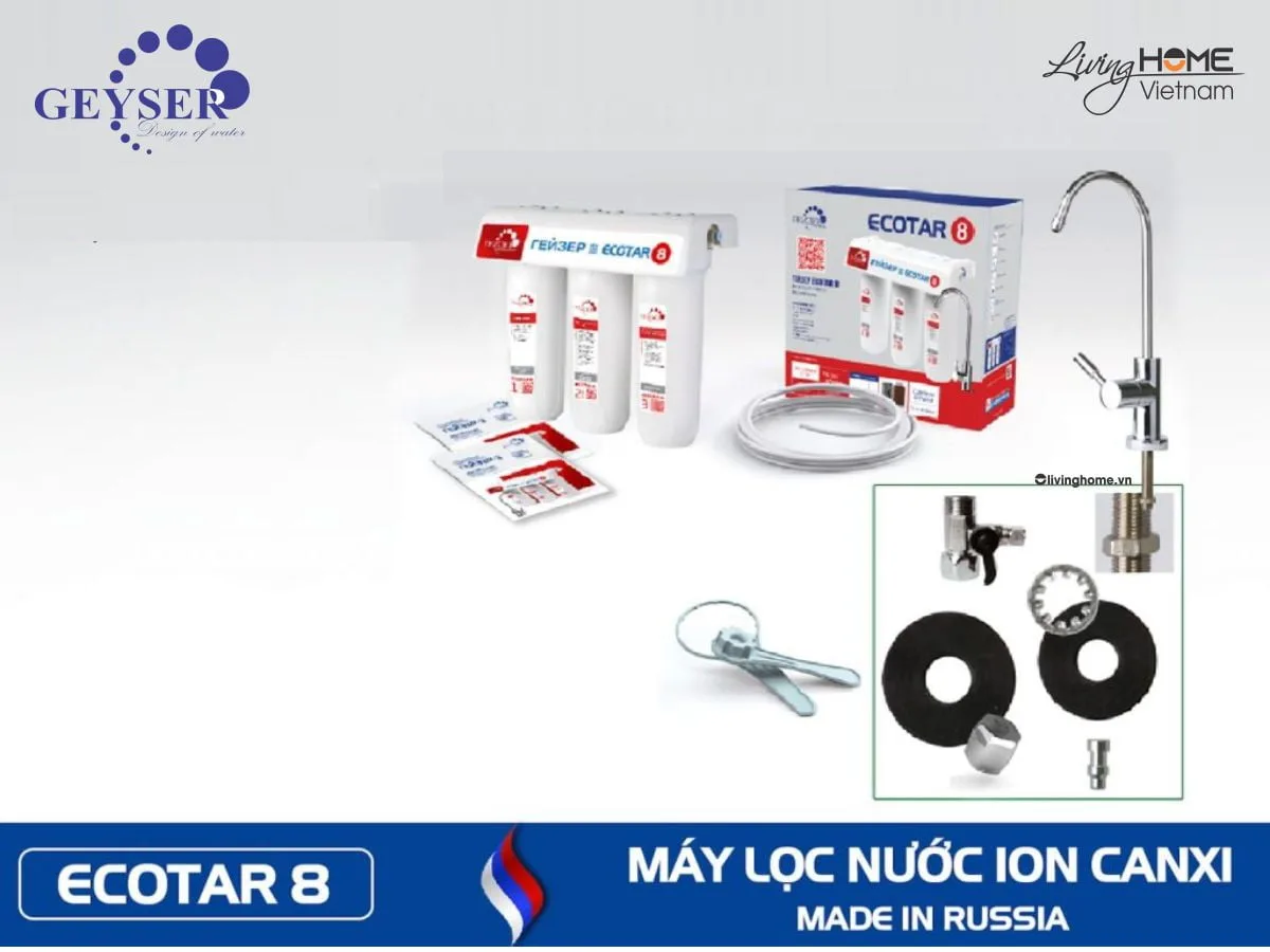 Máy lọc nước Ion Canxi Geyser Ecotar 8 nhập khẩu châu Âu - Ảnh 4