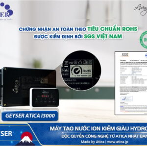 Máy lọc nước ion kiềm Geyser Atica i3000 15 Máy lọc nước ion kiềm Geyser Atica i3000