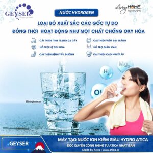 Máy lọc nước ion kiềm Geyser Atica i3000 16 Máy lọc nước ion kiềm Geyser Atica i3000