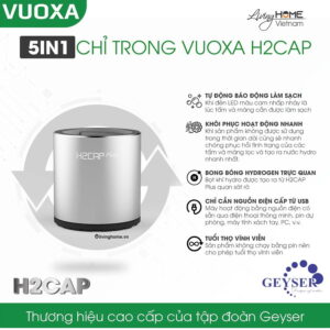 Máy điện giải nước ion kiềm Vuoxa H2Cap plus cầm tay 22 Máy điện giải nước ion kiềm Vuoxa H2Cap plus cầm tay