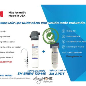 Alternative view of Combo máy lọc nước 3M BREW120-MS + bộ lọc 3M AP11T + vòi 3M nhập khẩu Mỹ